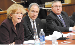 Barbara Bowen testifying